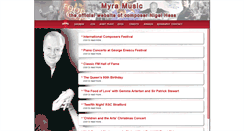 Desktop Screenshot of myramusic.co.uk