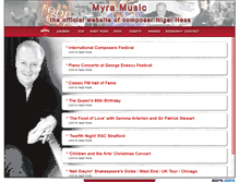 Tablet Screenshot of myramusic.co.uk